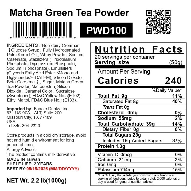 3-1 Matcha Green Tea Powder