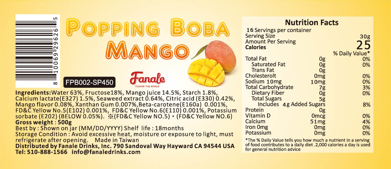 Nutrition Fact_FPB002-SP450
