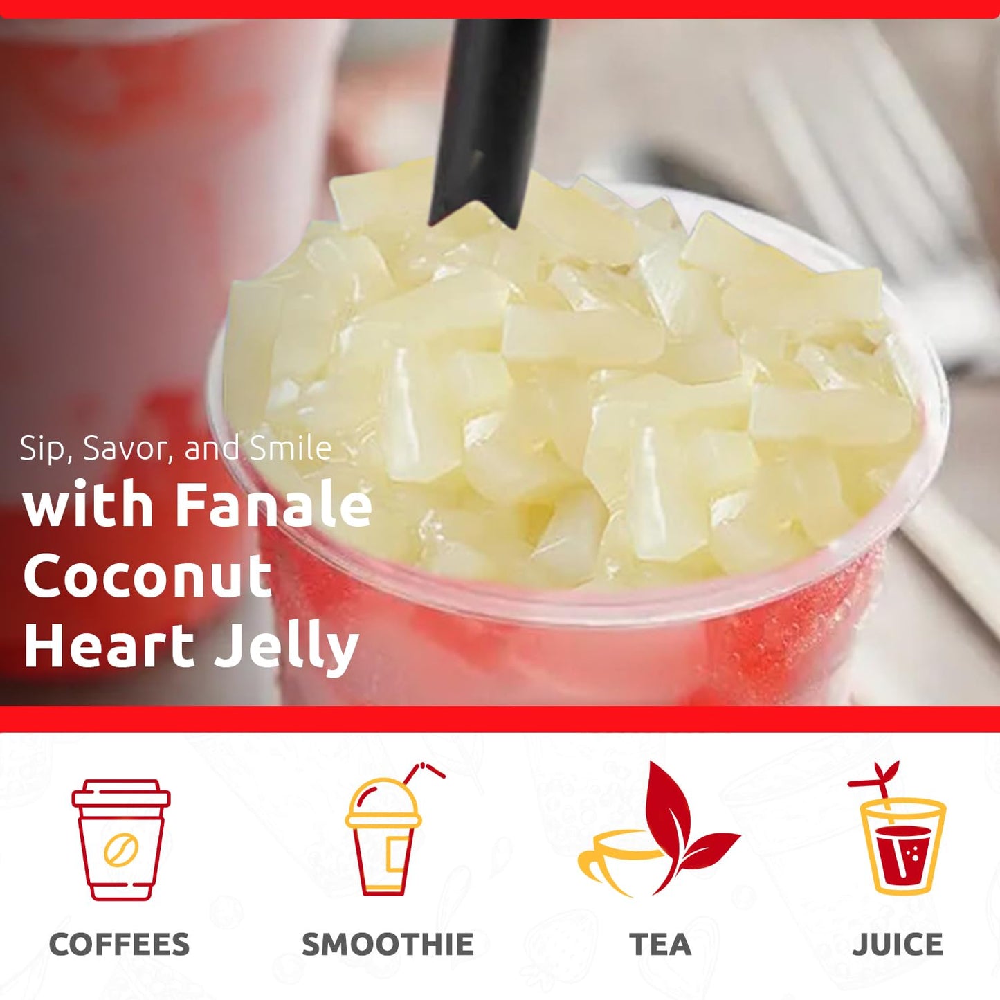 Coconut Jelly Nata De Coco Jelly (400g * 35bag/case)