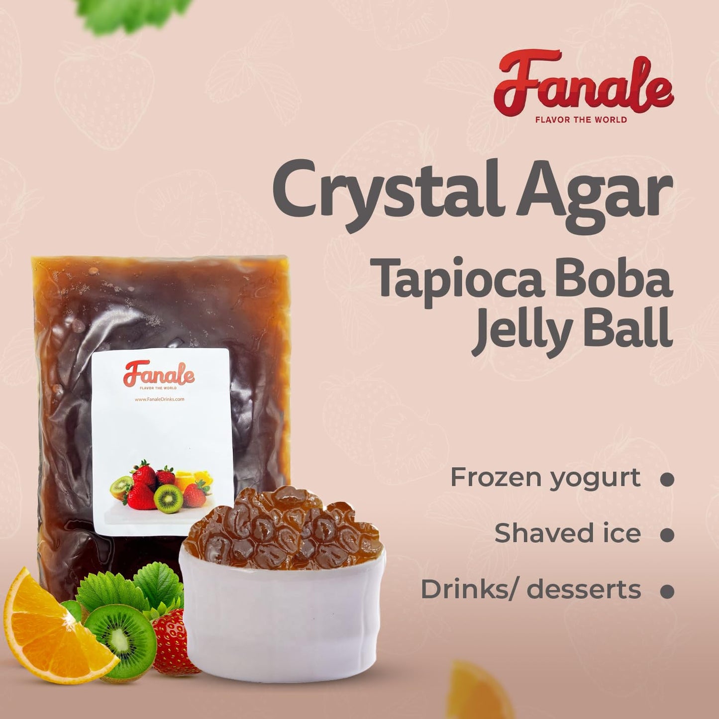 Brown Sugar Agar Boba (On Sale) (Best by: 11/07/2025)