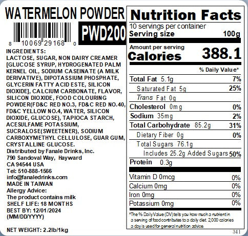 Nutrition Fact_PWD200