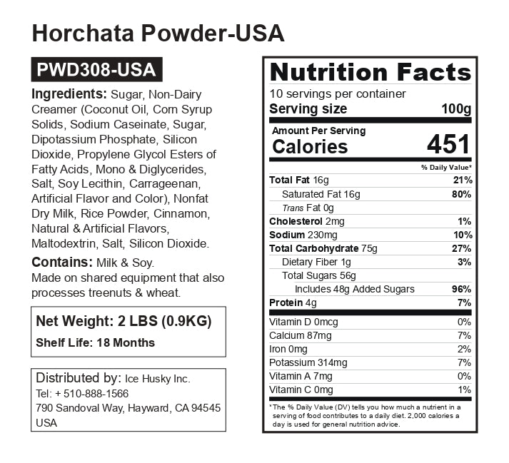 Horchata Powder