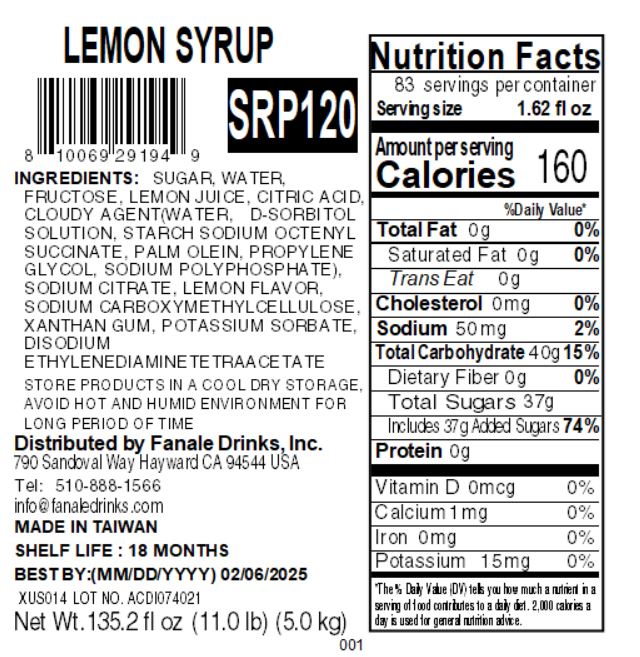 Lemon Syrup
