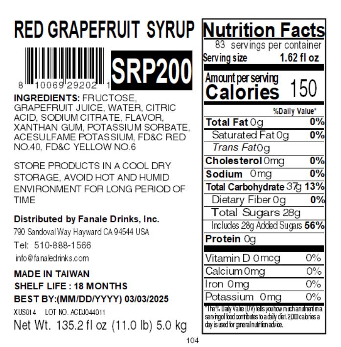 Grapefruit Syrup
