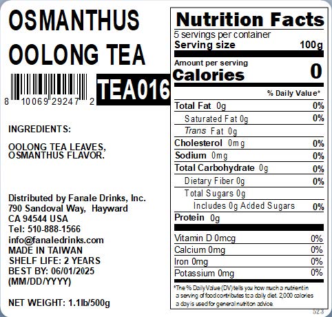 Osmanthus Oolong Tea (Ground) - Fanale