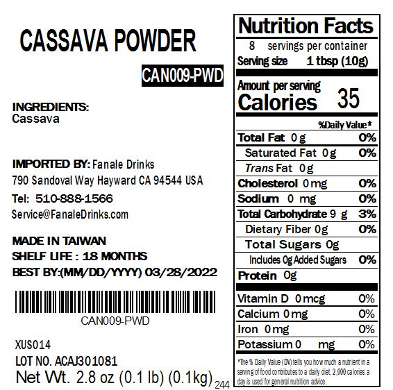 Cassava Powder for Grass Jelly Can Syrup