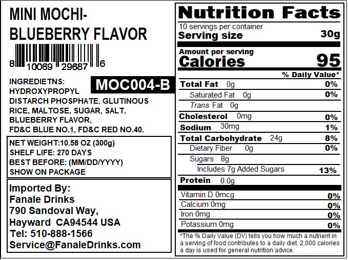 Mini Mochi - Blueberry Flavor