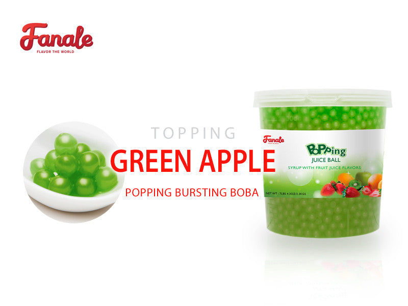 Popping Bursting Boba Juice Ball - Green Apple Flavor (On Sale) (Best by: 12/11/2025)