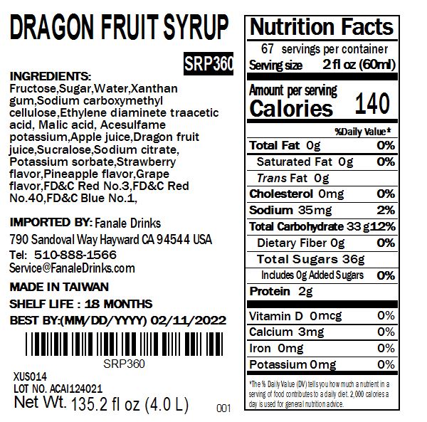 Dragon Fruit Syrup
