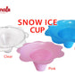 Flower Shaved Snow Ice Cups (Clear, Pink, Blue) - Fanale