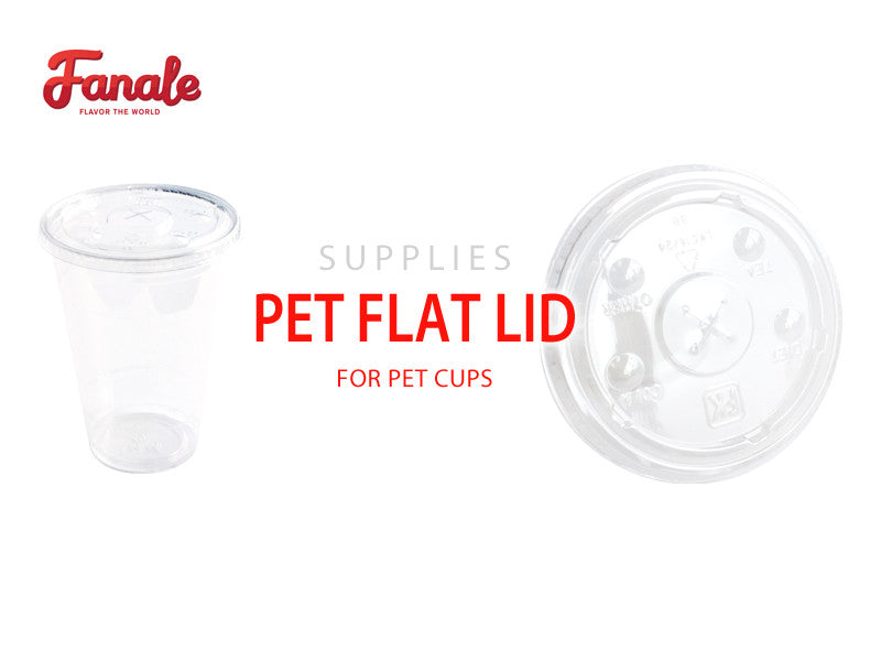 PET Cup Flat Lid, 98mm