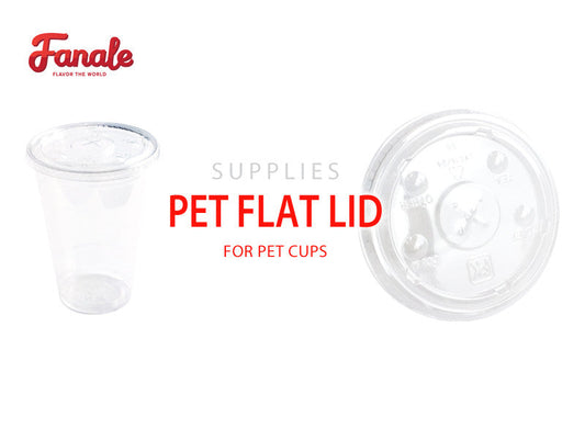 PET Cup Flat Lid, 98mm