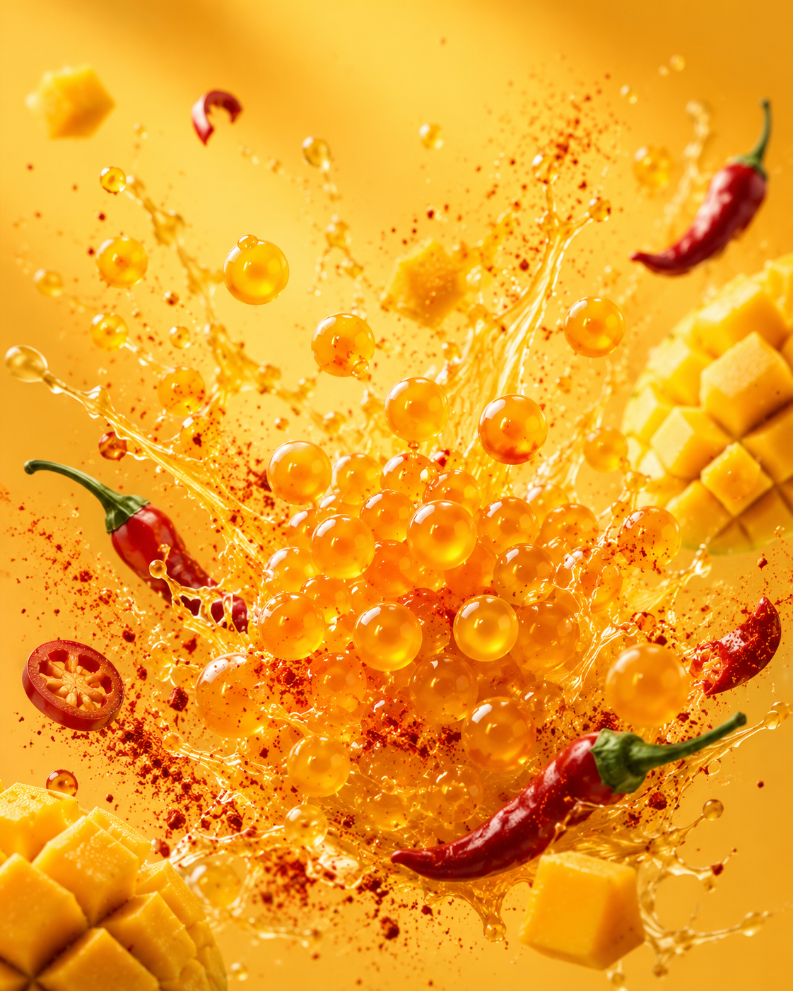 Popping Bursting Boba Juice Ball -  Spicy Mango
