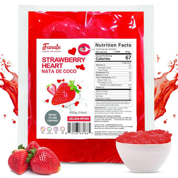 Strawberry Heart Shaped Jelly Nata De Coco Jelly – Fanale Drinks
