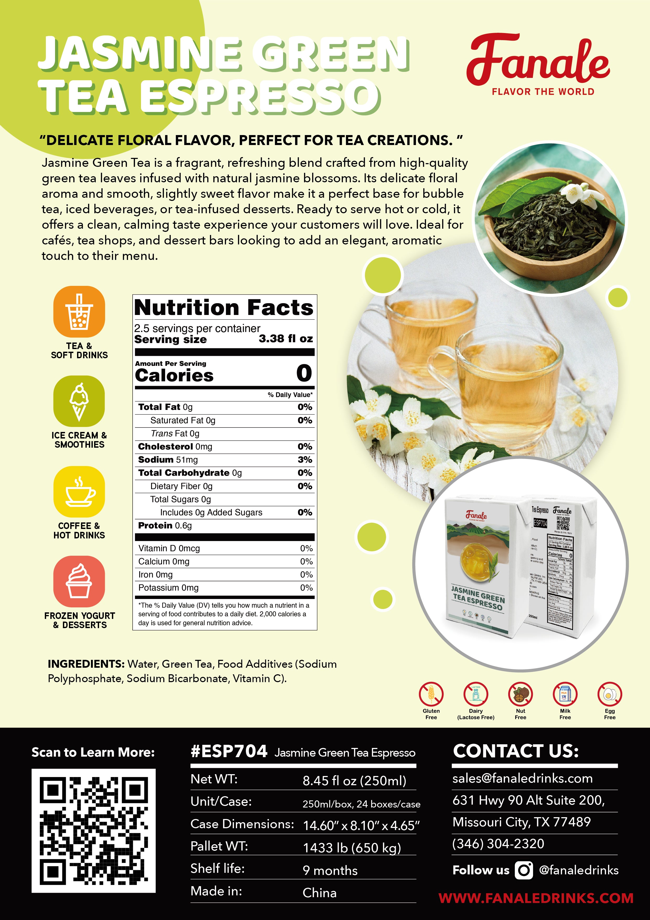 Jasmine Green Tea Espresso – Fanale Drinks
