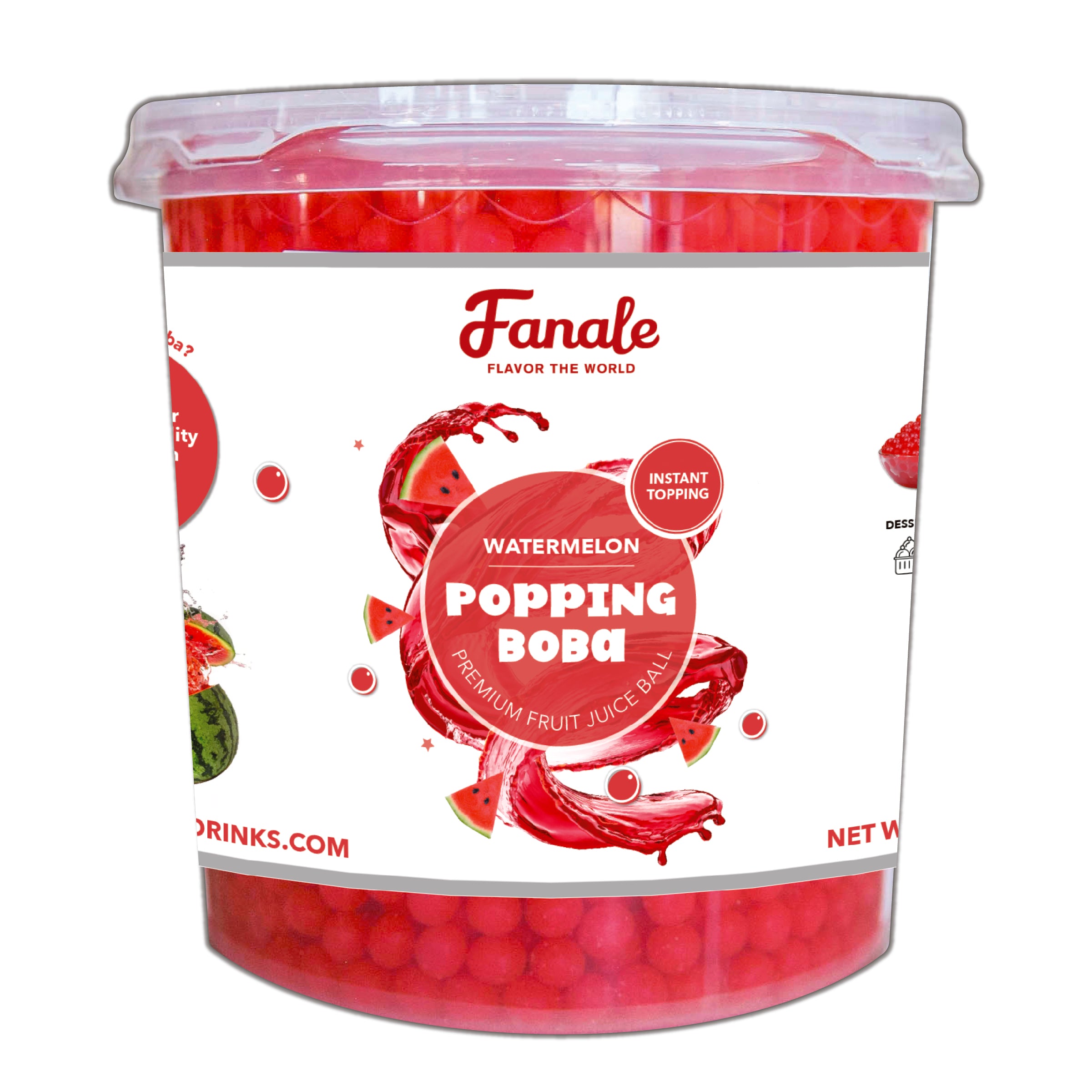 Fanale Raspberry Boba Delicious Bursting Popping Boba - Fanale Drinks