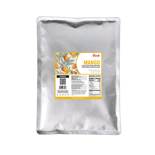 Popping Bursting Boba Juice Ball - Mango (6.6 lb/bag, 6 bags/case)
