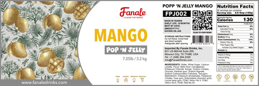 Pop ‘N Jelly Mango Boba (7.05lb/Bottle, 4 Bottles/cs)