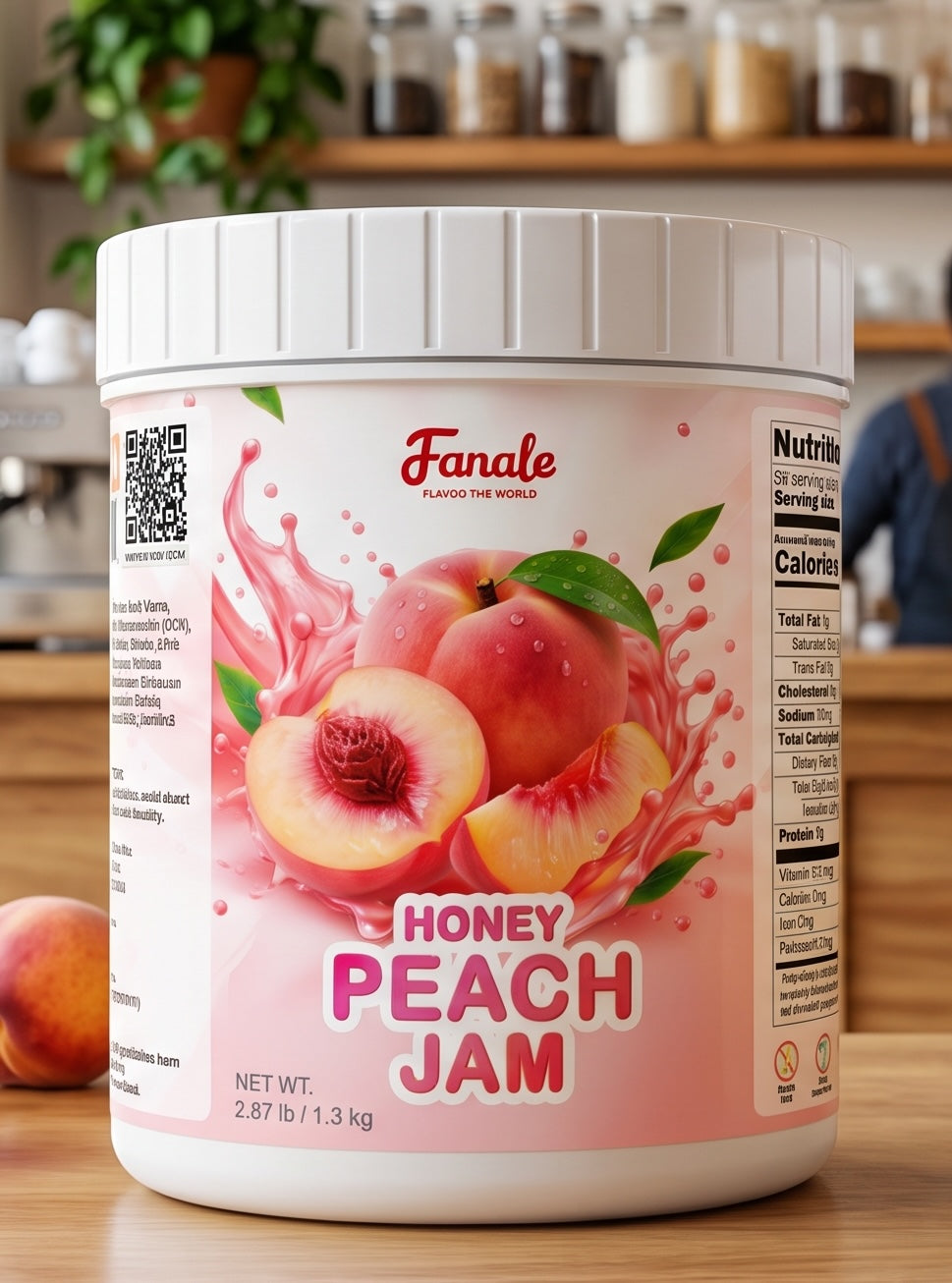 Honey Peach Jam (2.87 lb/bottle, 12 bottles/case) | JAM706