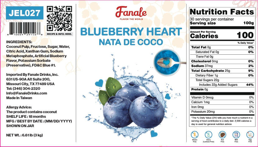 Blueberry Heart Shaped Jelly
