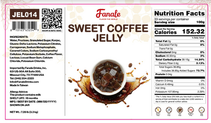 Coffee Jelly - Fanale Drinks Bubble Tea Supplier