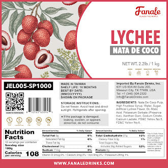 Lychee Coconut Jelly Nata De Coco Jelly (1000g * 16bag/case)