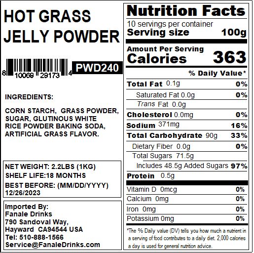 Grass Jelly Powder