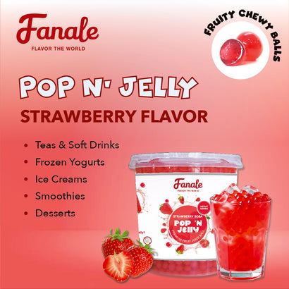 Pop 'N Jelly Strawberry Boba – Fanale Drinks