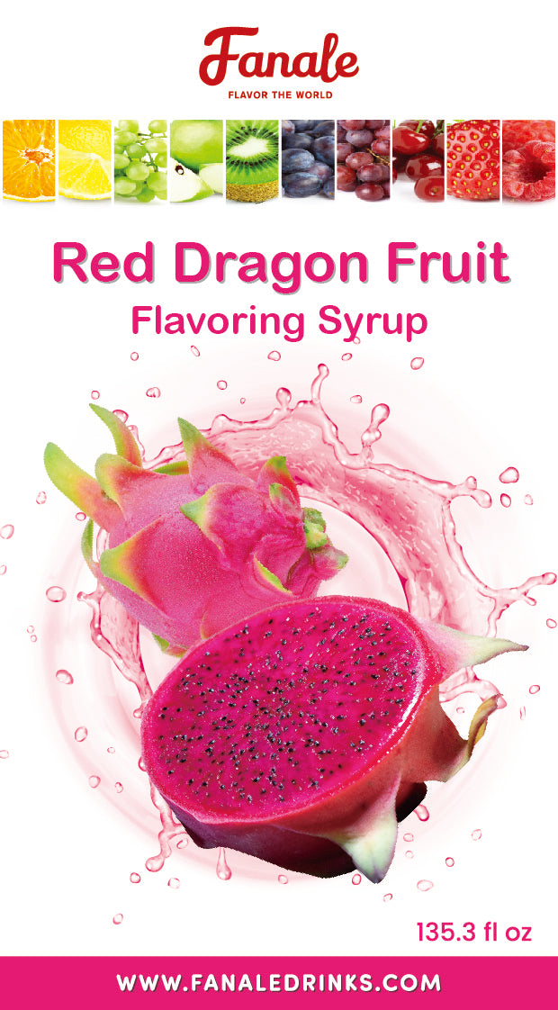 Red Dragon Fruit Syrup (11 lb/bt, 4 Bottles / Case)