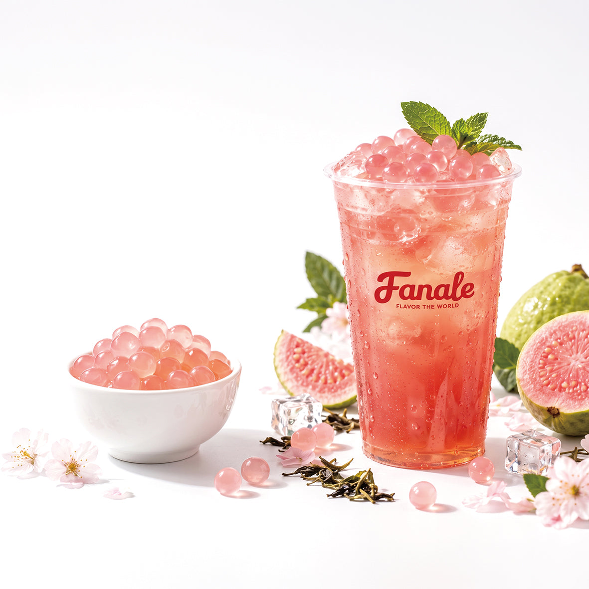Agar Crystal Boba - Sakura Flavored (4.4 lbs/bag, 6 bags/case)