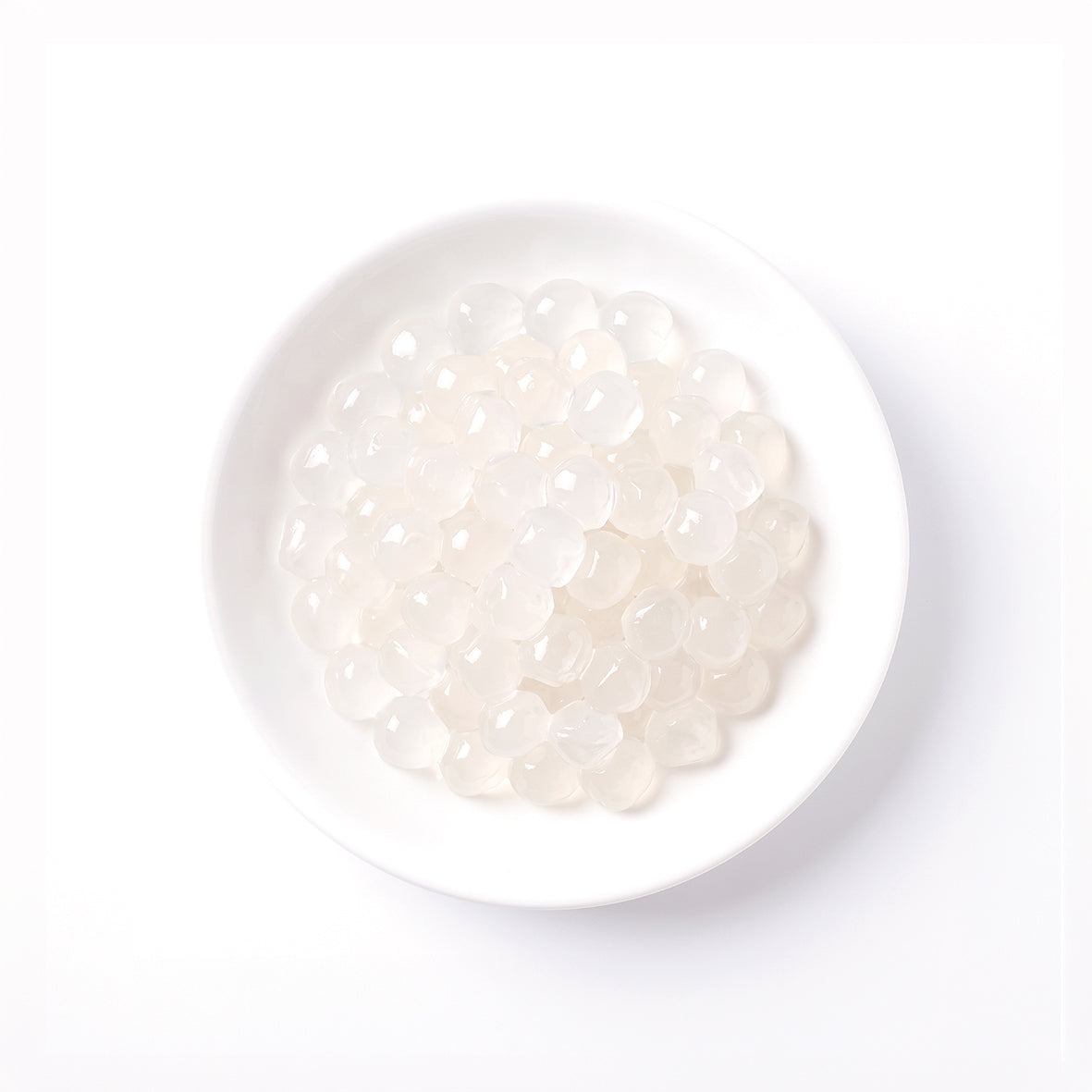 Agar Crystal Boba - Lychee Flavored (4.4 lbs/bag, 6 bags/case)