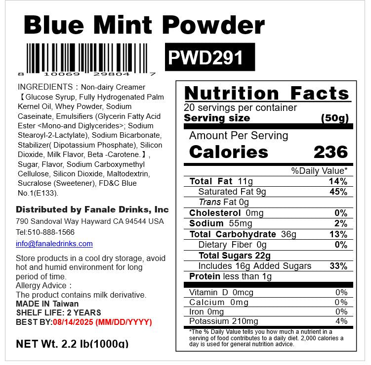 Blue Mint Powder