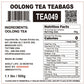 Oolong Tea Teabags | TEA049