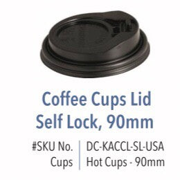 Coffee Cup Lid - Self Lock (1,000pcs / 20 rolls / case)