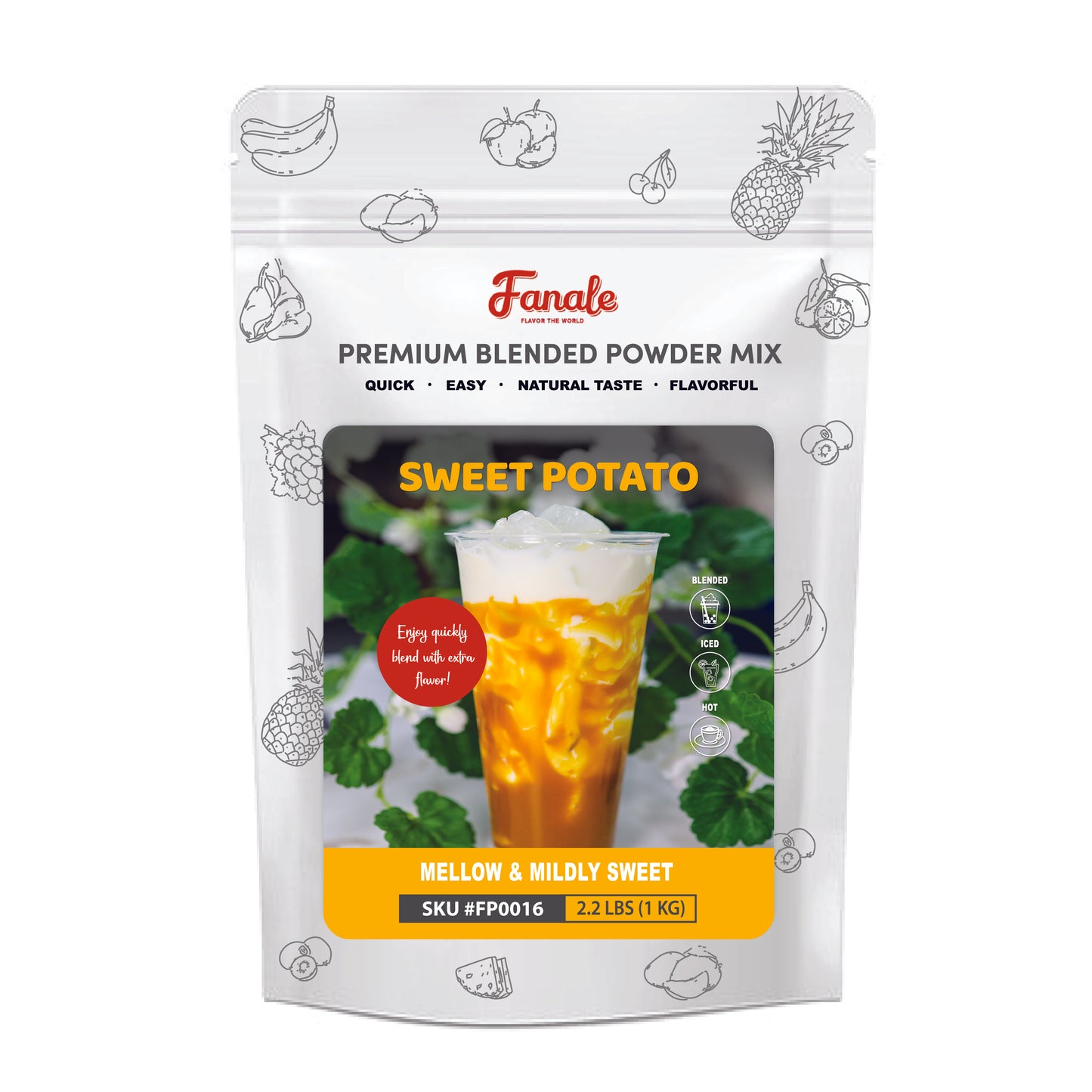 Golden Sweet Potato Powder - Fanale