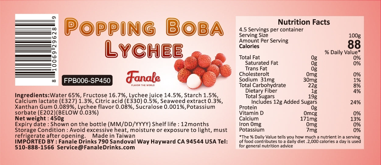 popping boba lychee