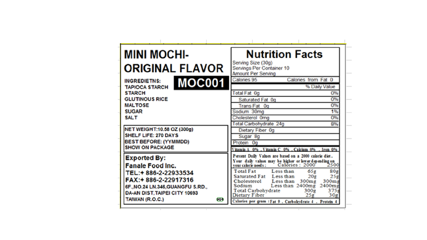 Mini Mochi - Original Flavor (On Sale) (Best by: 5/10/2025)