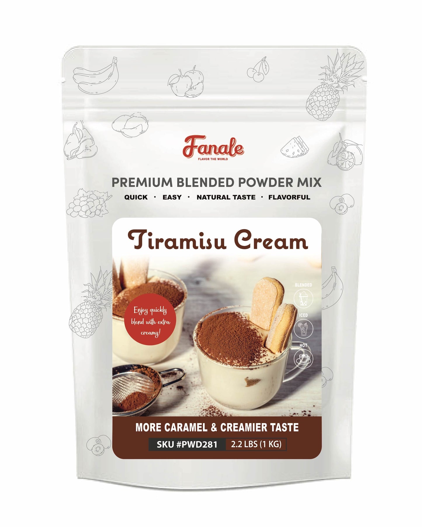 Tiramisu Flavor Powder