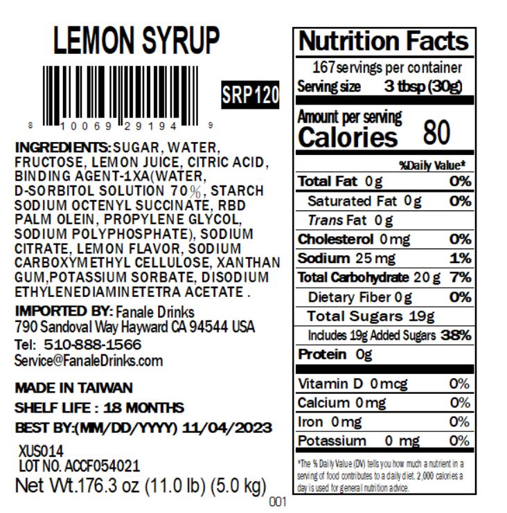 Lemon Syrup